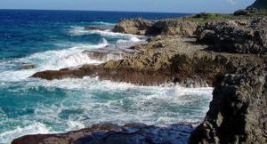 scenic photo of a beach located in guam & micronesia